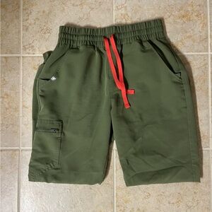 Figs Dark Olive high waisted zamora jogger scrub pants